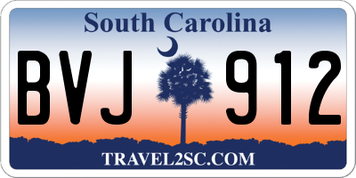 SC license plate BVJ912