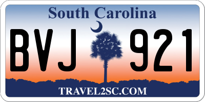 SC license plate BVJ921