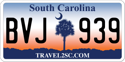 SC license plate BVJ939