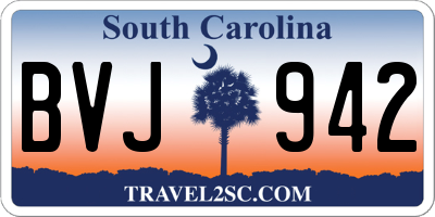SC license plate BVJ942