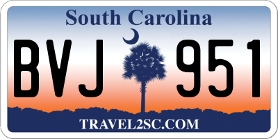 SC license plate BVJ951