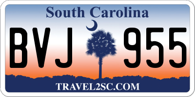 SC license plate BVJ955