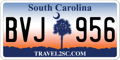 SC license plate BVJ956