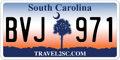 SC license plate BVJ971