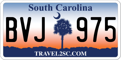 SC license plate BVJ975