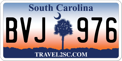 SC license plate BVJ976