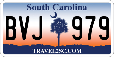SC license plate BVJ979