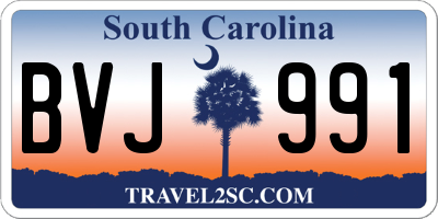 SC license plate BVJ991