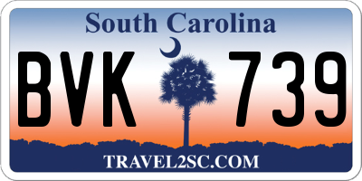 SC license plate BVK739