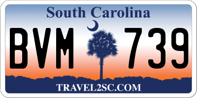 SC license plate BVM739