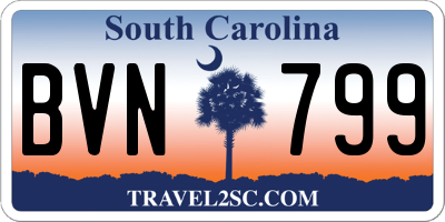 SC license plate BVN799