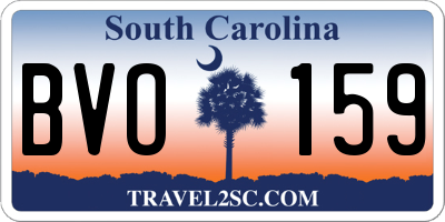 SC license plate BVO159