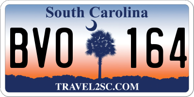 SC license plate BVO164
