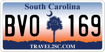 SC license plate BVO169
