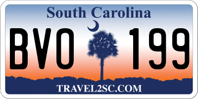 SC license plate BVO199