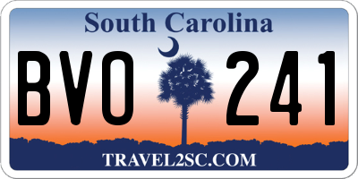 SC license plate BVO241