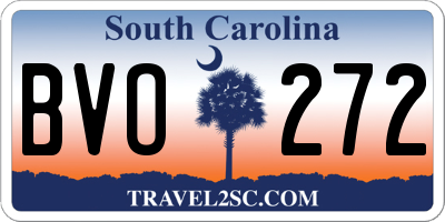 SC license plate BVO272