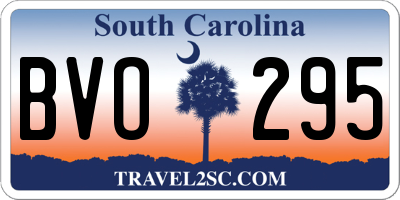 SC license plate BVO295