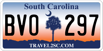 SC license plate BVO297