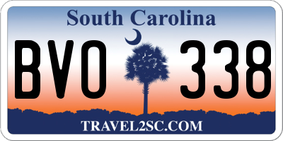 SC license plate BVO338