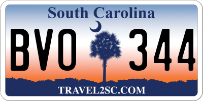 SC license plate BVO344