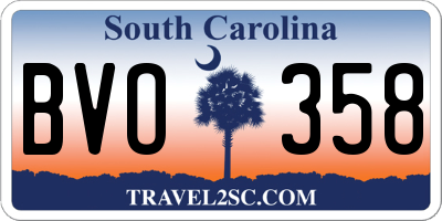 SC license plate BVO358