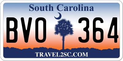 SC license plate BVO364