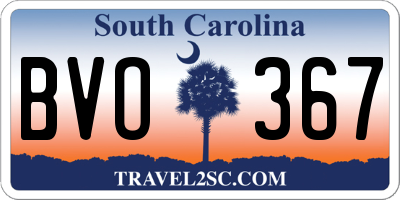 SC license plate BVO367