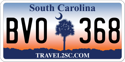 SC license plate BVO368