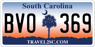 SC license plate BVO369