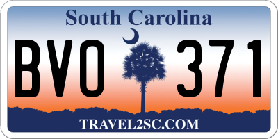 SC license plate BVO371