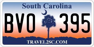SC license plate BVO395