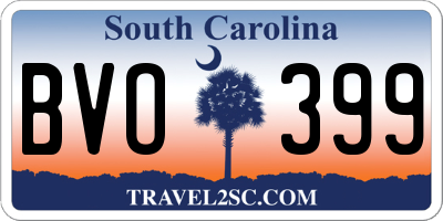 SC license plate BVO399