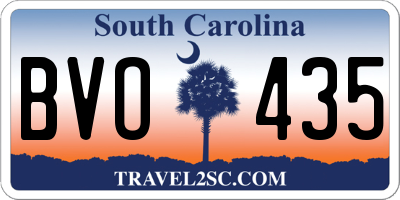 SC license plate BVO435
