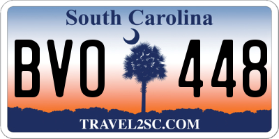 SC license plate BVO448