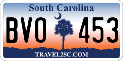 SC license plate BVO453
