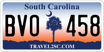 SC license plate BVO458