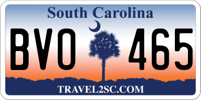 SC license plate BVO465
