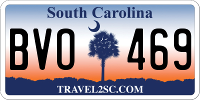 SC license plate BVO469