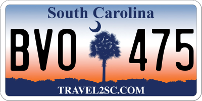 SC license plate BVO475