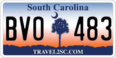 SC license plate BVO483