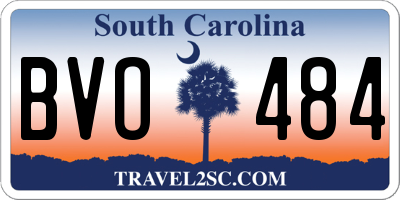 SC license plate BVO484