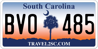 SC license plate BVO485
