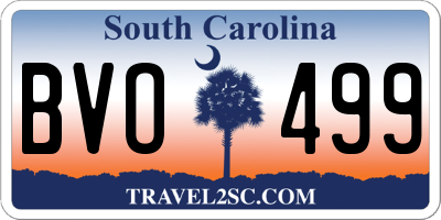 SC license plate BVO499