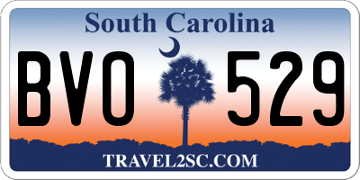 SC license plate BVO529