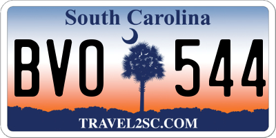 SC license plate BVO544