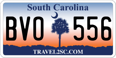 SC license plate BVO556