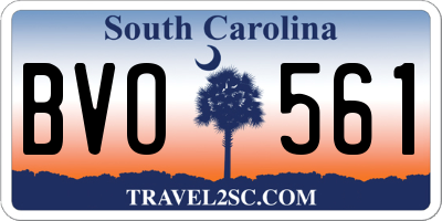 SC license plate BVO561