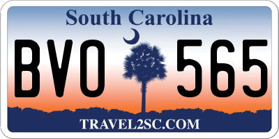SC license plate BVO565