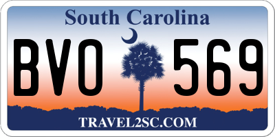 SC license plate BVO569